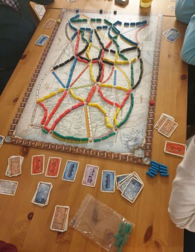 Spielszene des Spiels 'Zug um Zug'