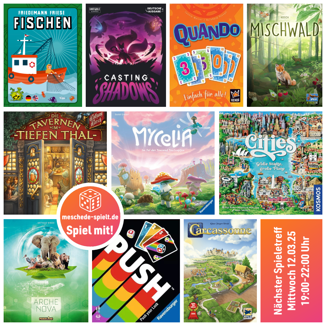 Gespielt Collage Spieletreff 2025-03-02